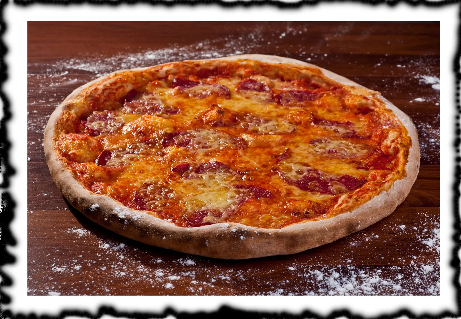 Pizza auf einem Teller
